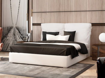Διπλό ντυμένο κρεβάτι MILANO