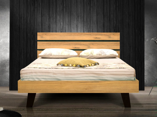 διπλό κρεβάτι Max φυσικό ξύλο