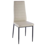 Καρέκλα με δερματίνη ΑΛΙΑΝΑ μαύρα πόδια
