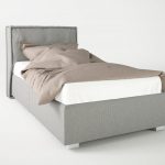 Ντυμένο μονό κρεβάτι DONNA